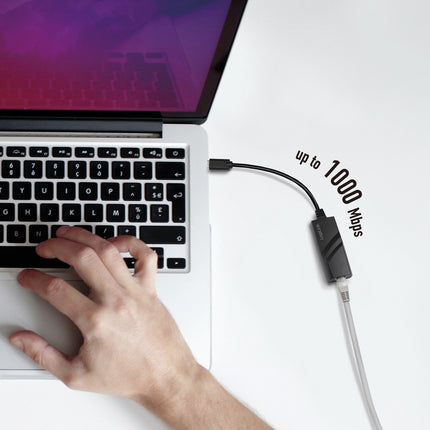 USB-C -> síťová zásuvka RJ45 Gigabit