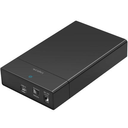 USB-C box na HDD/SSD SATA, 2.5"/3.5", bez nářadí, černá