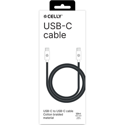 Kabel USB-C - USB-C 60W 1.5 m, černá