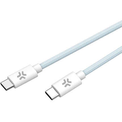 Kabel USB-C - USB-C 60W 1.5 m, světle modrá