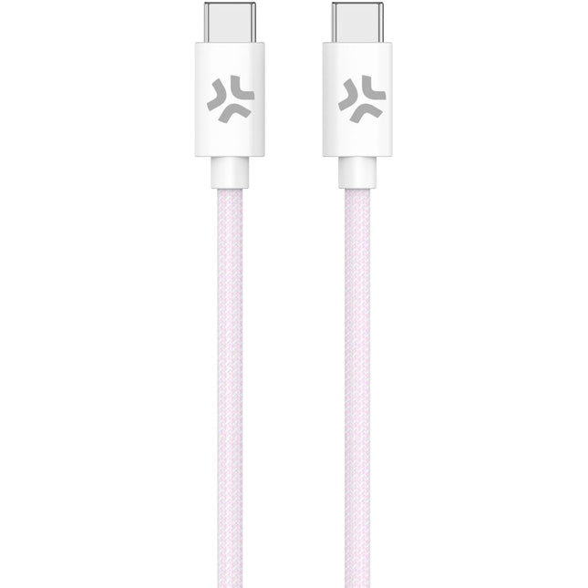 Kabel USB-C - USB-C 60W 1.5 m, růžová