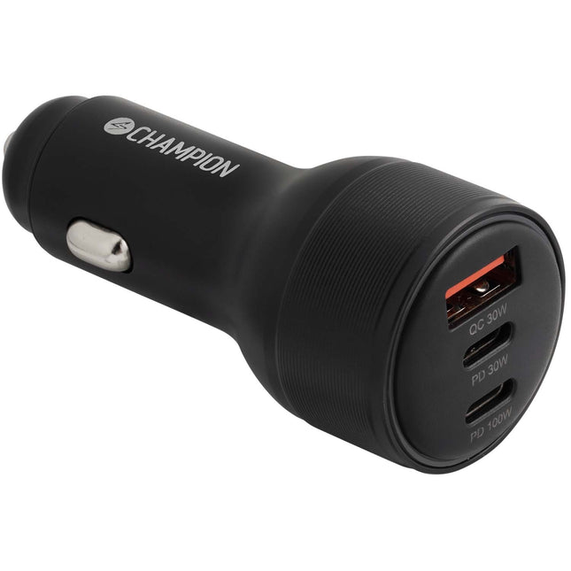 USB nabíječka 130W, 3 porty QC/PD, černá