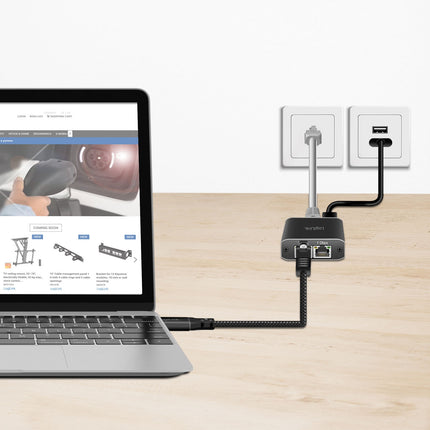 Kabel USB-C na RJ45 Ethernet, 1 Gbps, délka 2m