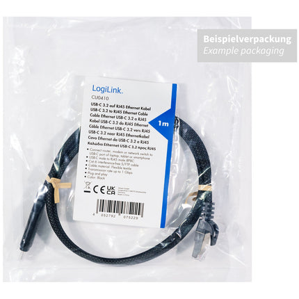 Kabel USB-C na RJ45 Ethernet, 1 Gbps, délka 2m