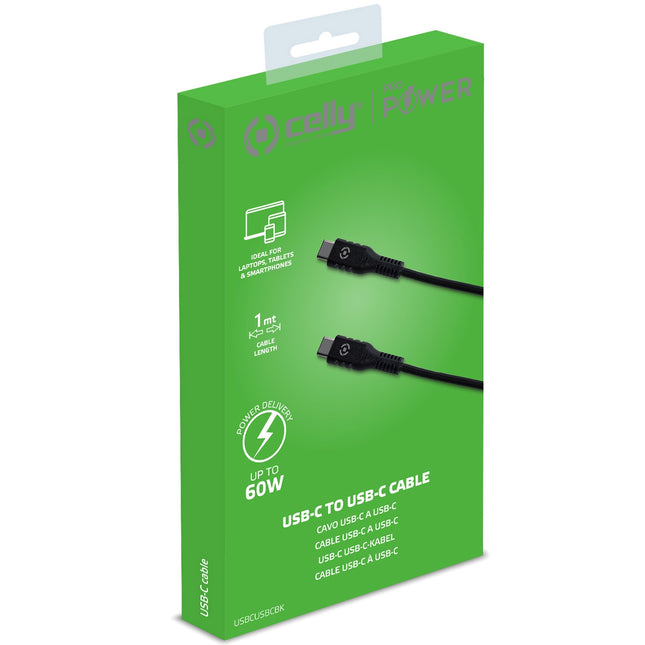 Kabel USB-PD USB-C - USB-C 60W 1m