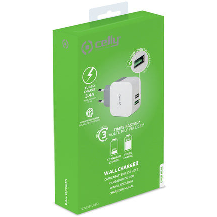 USB nabíječka 2xUSB 3.4A (17W)