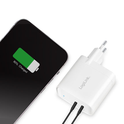 USB nabíječka 2 x USB-C PD 40W GaN