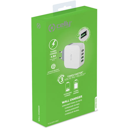 USB nabíječka 4xUSB 4.8A (24W)