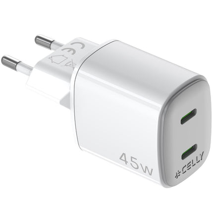 USB nabíječka GaN 2 x USB-C PD 45W