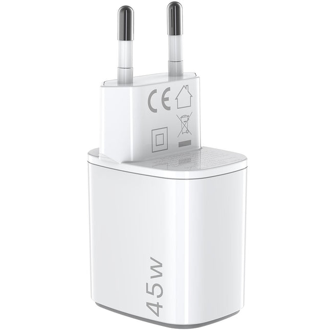 USB nabíječka GaN 2 x USB-C PD 45W