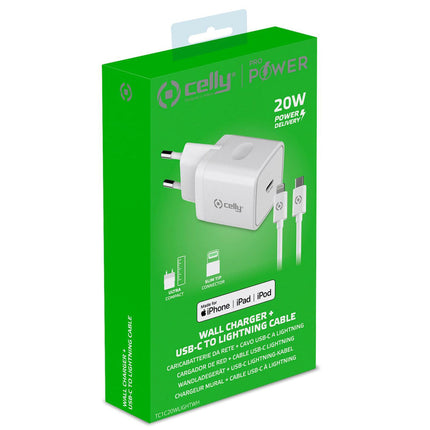 USB nabíječka USB-C PD 20W + Lightning kabel