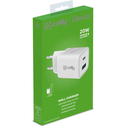 USB nabíječka USB-C PD + USB-A 20W