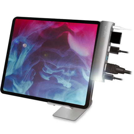 USB dokovací stanice iPad 7portová USB3.2 hliník