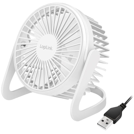 USB ventilátor Ø12.7 cm, bílá