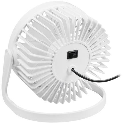 USB ventilátor Ø12.7 cm, bílá