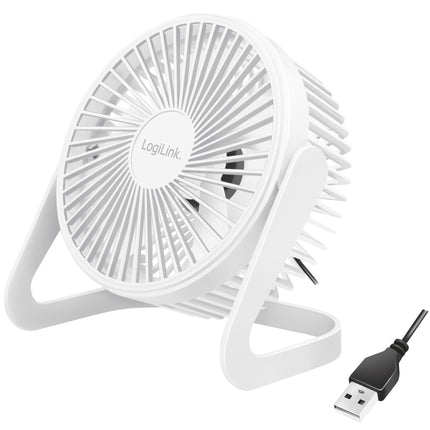 USB ventilátor Ø15.24 cm, bílá