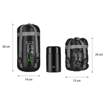 Ultralehký spacák, černo-zelená, 5-20C, 710g