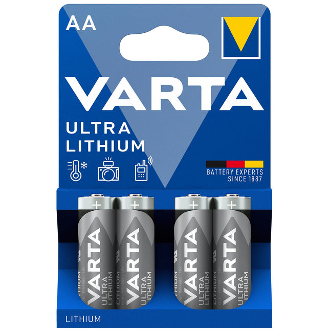 Ultra lithiová baterie AA / LR6, 4 ks