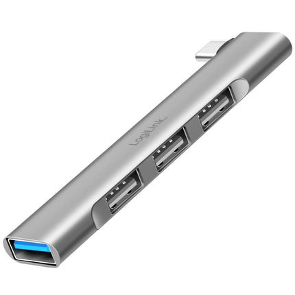 USB-C hub ultratenký 4portový, 1 x USB-A3.0, 3 x USB-A2.0