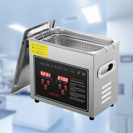 Ultrasonic Cleaner 3L, Digital Timer, Heater, Stainless Steel