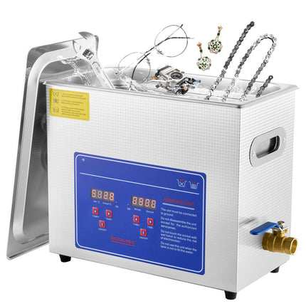 Ultrasonic Cleaner 6L, 40kHz With Heater And Timer
