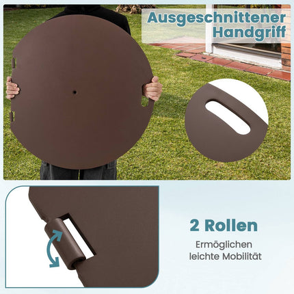 Stojan pod slunečník s kolečky, 23 kg, pro tyče 41/50 mm