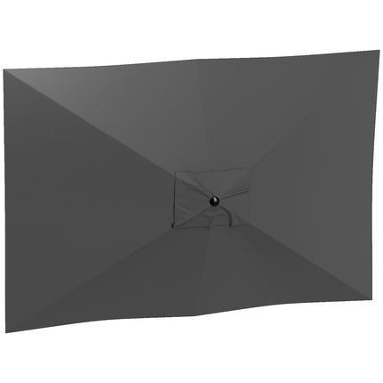Náhradní potah slunečníku, 200x300 cm, UV 50+, tmavě šedá