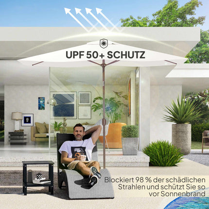 Umbrella Cover for 200x300 cm Frames, UV 50+, Beige