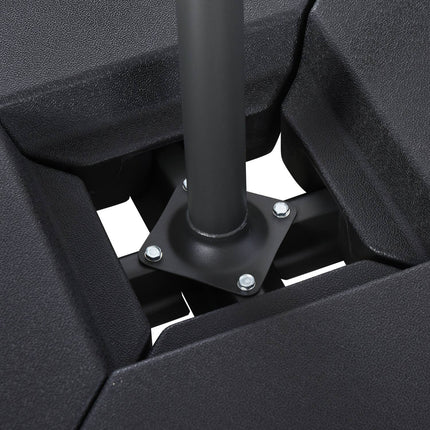 Stojan na slunečník z HDPE – odolný a elegantní, černá