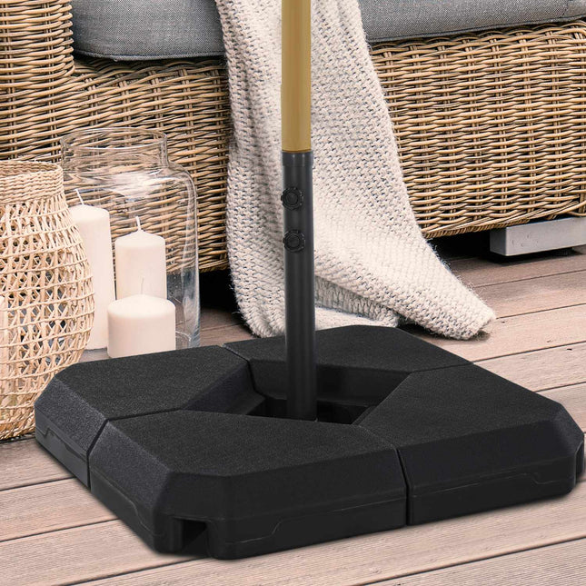 Stojan na slunečník z HDPE – odolný a elegantní, černá