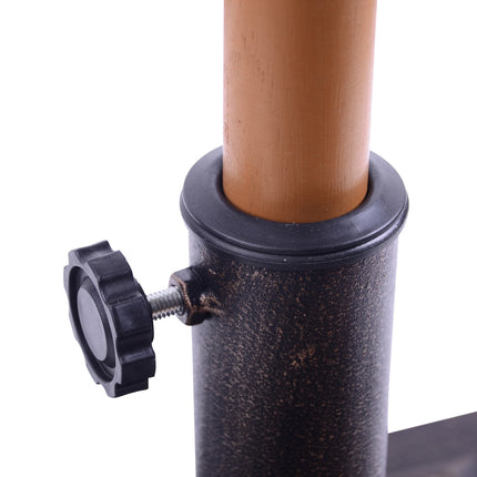 Podstavec na slunečník v bronzu — 9 kg, polyesterová pryskyřice, 38/48 mm