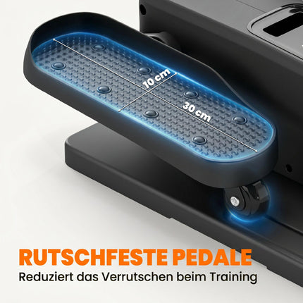 Under Desk Electric Elliptical, Remote, LED, 12 Speeds