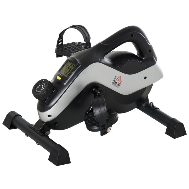 Under-Desk Pedal Exerciser with LCD Display, Adjustable Resistance