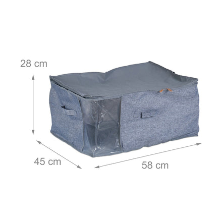 Úložné tašky pod postel, skládací se zipem, 3 ks