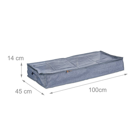 Úložné tašky pod postel, skládací se zipem, 3 ks