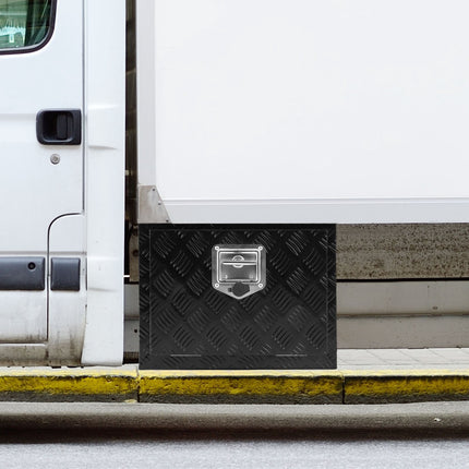 Underbody Aluminum Truck Tool Box, 18x12x14 in, Lockable Waterproof