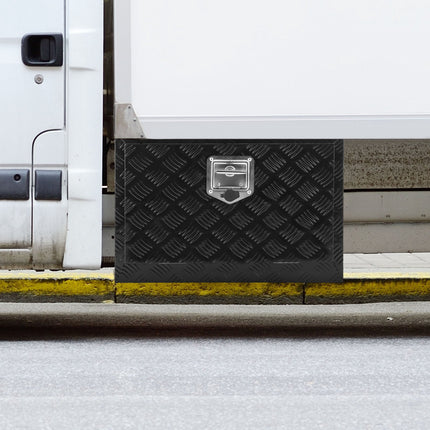 Underbody Truck Tool Box, 24x14x16 In Aluminum Lockable
