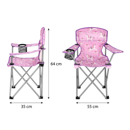 Dětská židle jednorožec, růžová, pohodlný design