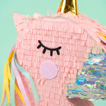 Piñata jednorožec sada – tyč a maska přes oči