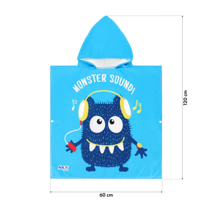 Unicorn Poncho Towel for Kids – Aqua