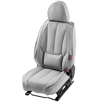 Universal Car Seat Covers, 13-Piece Faux Leather, Airbag Compatible