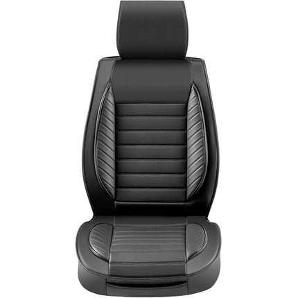 Universal Car Seat Covers Full Set, 9-Piece Faux Leather
