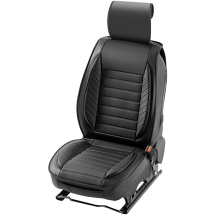 Universal Car Seat Covers Full Set, 9-Piece Faux Leather