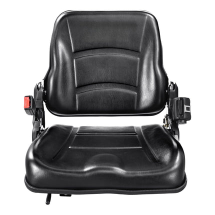 Universal Forklift Seat – Fold-Down Back, Belt, Switch