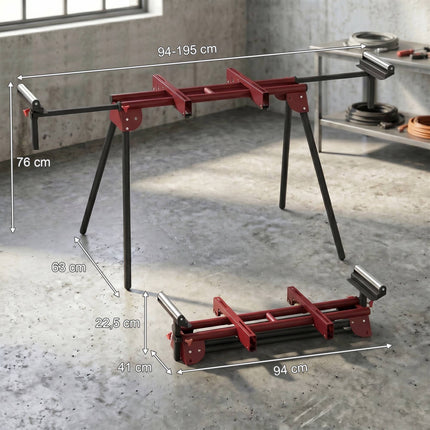 Univerzální stojan pod pokosovou pilu, skládací, nosnost 150 kg