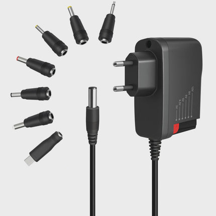 Univerzální napájecí adaptér 3-12V 24W se 7 výměnnými konektory