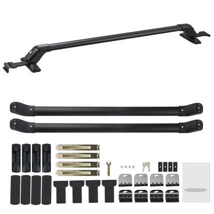 Universal Roof Rack Cross Bars for Bare Roof, 70 kg, Locking