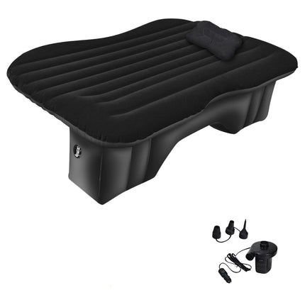 Universal inflatable air mattress with electric pump 142x91x48cm black