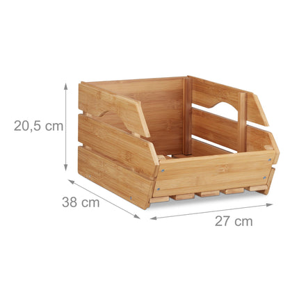 Univerzální stohovací box z bambusu