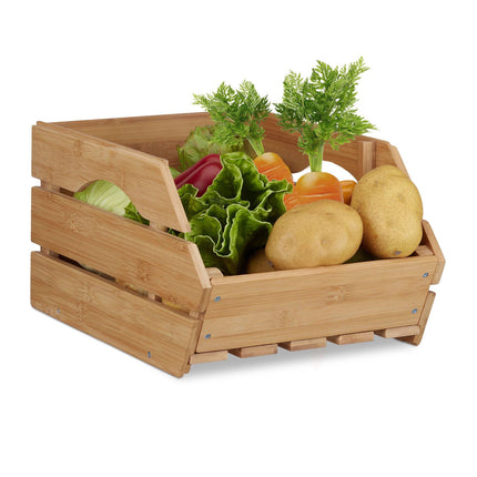 Univerzální stohovací box z bambusu